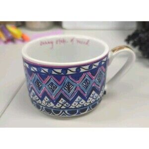 LILLY PULITZER CUPS COFFEE / EXPRESSO CAPPUCCINO SUNNY STATE OF MIND STACKABLE